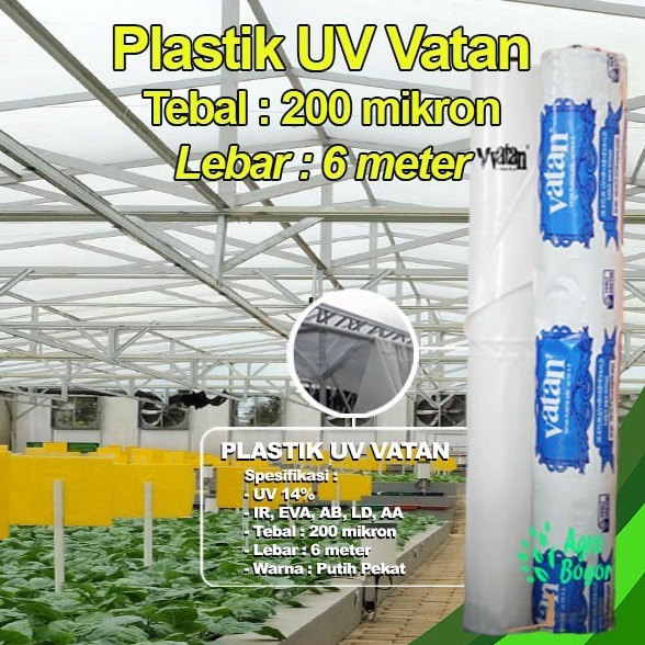 Plastik UV Vatan Lebar 6 meter Plastik UV Vatan eceran KODE N5M2