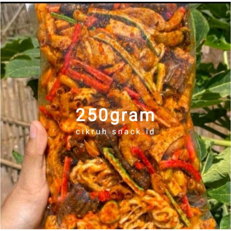 

KERUPUK SEBLAK CAMPUR MIX/KERUPUK ANEKA CAMPUR SEBLAK PEDAS CIKRUH 250 GRAM