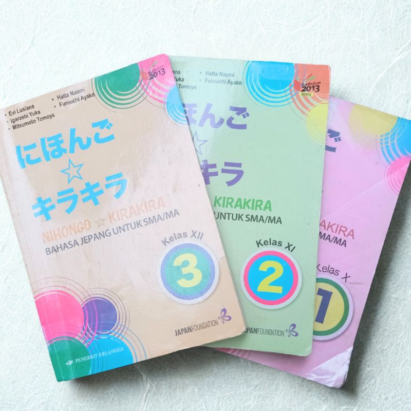 BUKU NIHONGO KIRA KIRA BAHASA JEPANG SMA KELAS 10 11 12 ORIGINAL