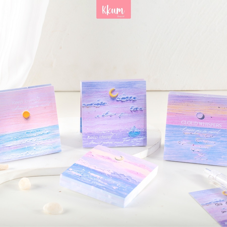 

Note Cute Tema Flower Note Paper/ Tempelan Kertas Memo Aesthetic