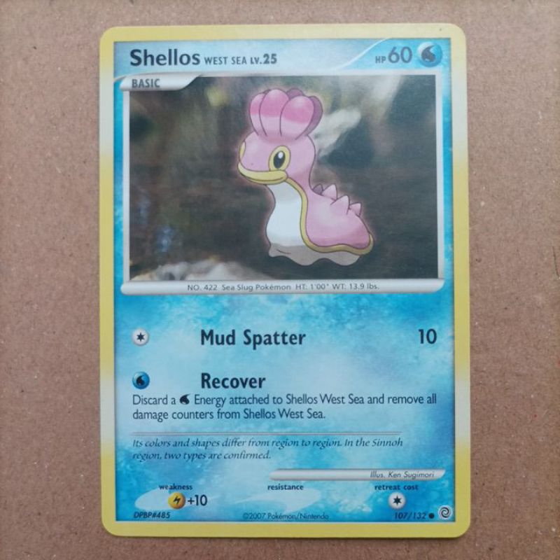 POKÉMON SHELLOS WEST SEA SECRET WONDERS COMMON NON FOIL SINGLE