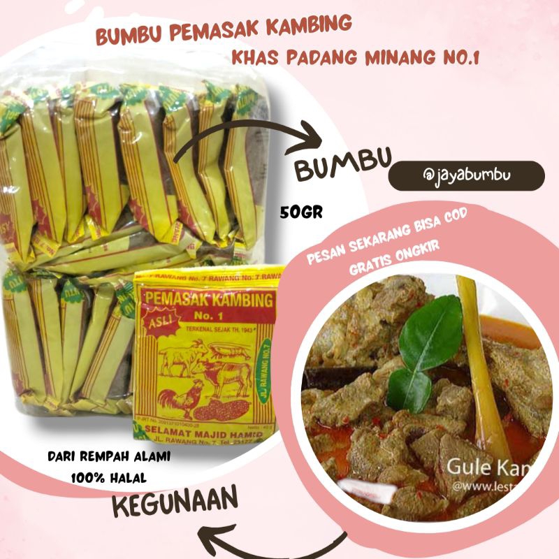 

JAYABUMBU - Bumbu Pemasak Kambing Selamat Majid Hamid 50gr