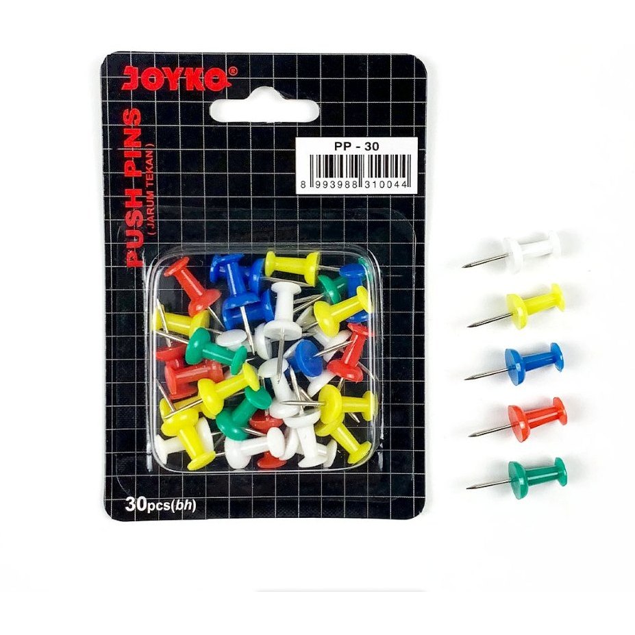 

Push Pin Joyko Warna Warni 1 pak
