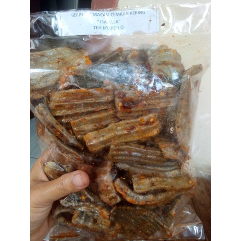 

kerupuk seblak kering asbes jengkol isabella