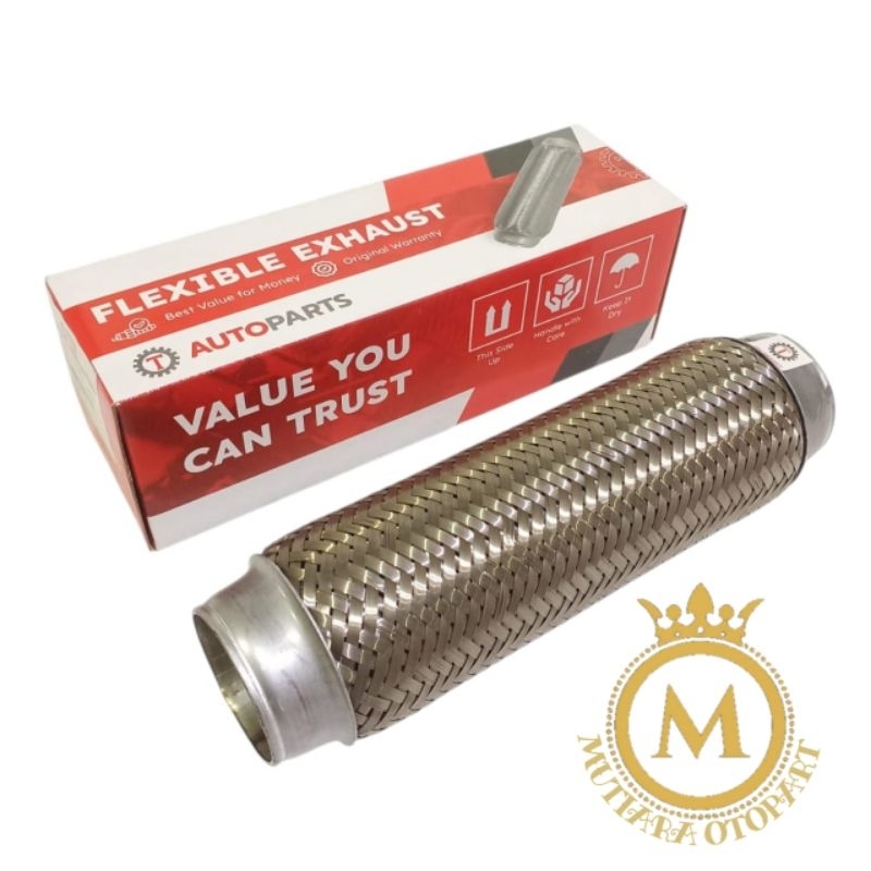 FLEXIBLE EXHAUST FLEKSIBLE KNALPOT ASLI PS125 TURBO CANTER PS135 HDX TITAN FLEKSIBEL PENDEK GARANSI 