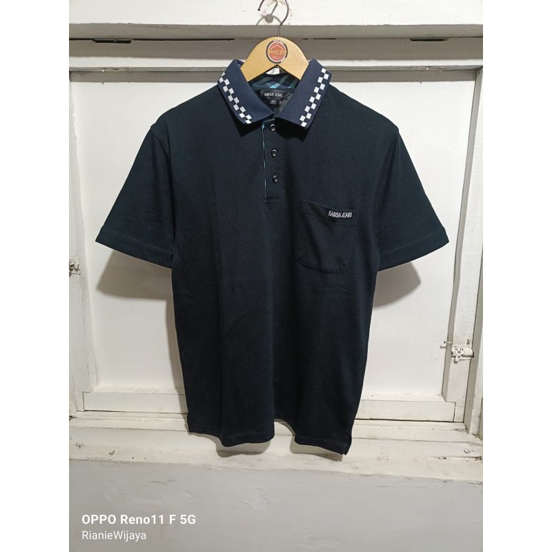 Polo Shirt Kansai Jeans One Pocket Black