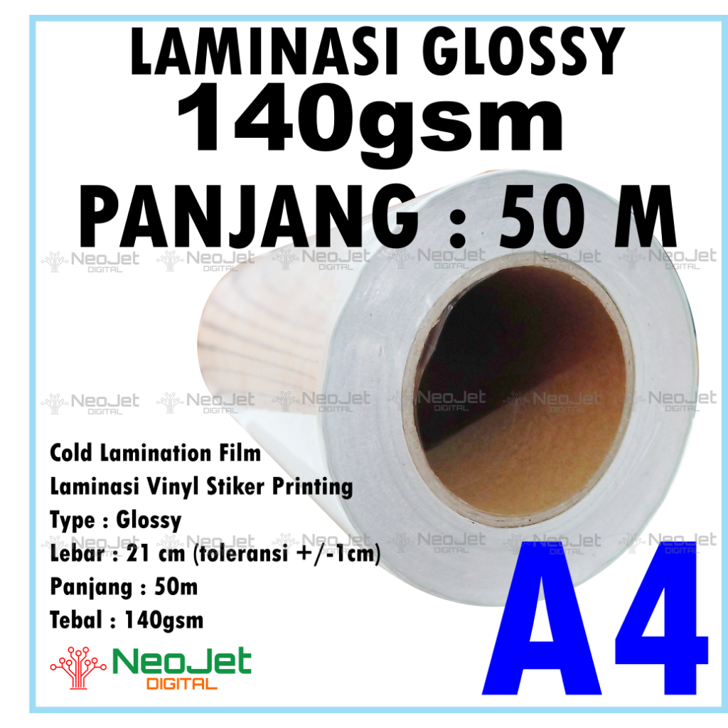 

Laminasi Dingin Matte Doff Mate Laminating Buram Dop A4 140 gsm 50 m