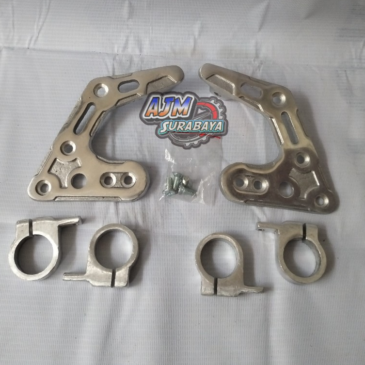 Breket Kupingan Pangkon lampu depan rx king Bpro cnc dudukan lampu breket lampu AS 33 AS 31 ninja Vi