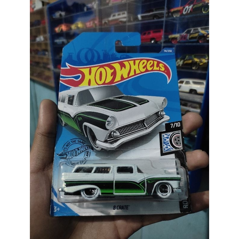 Hotwheels 8 Crate Hijau
