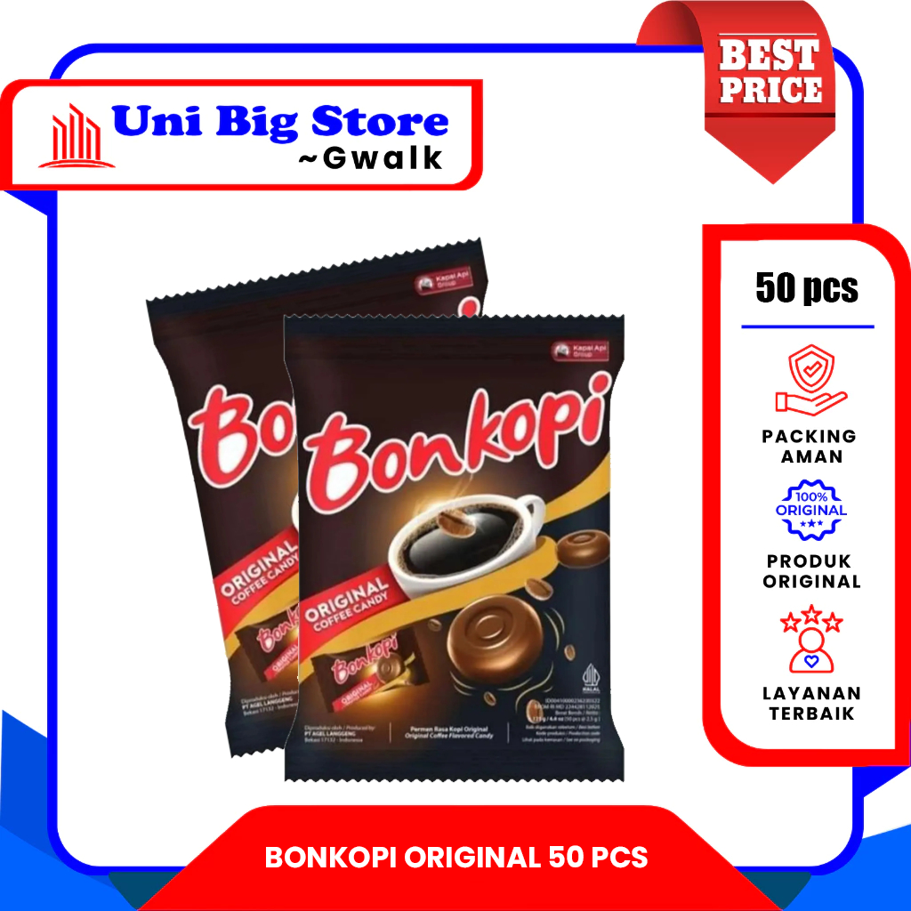 

PERMEN BONKOPI ORIGINAL COFFEE CANDY - 125 gr