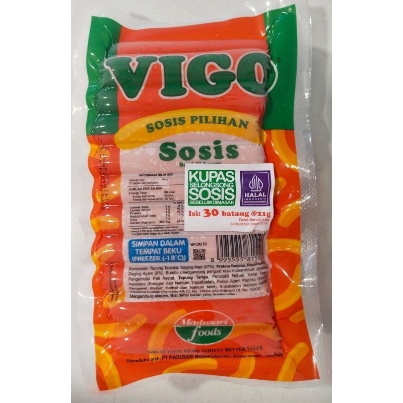 

SOSIS vigo sapi dan ayam isi 30btg