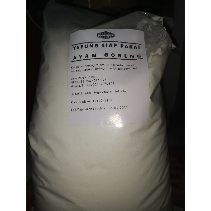 

Tepung bumbu ayam krispi 5kg