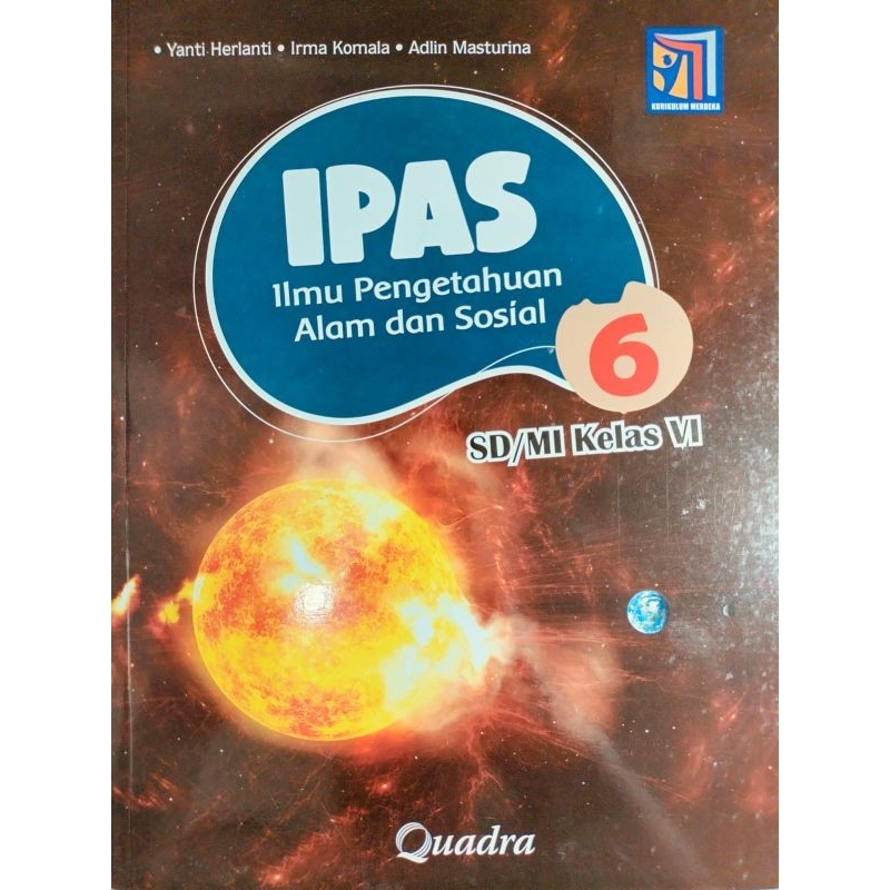IPAS Kelas 6 SD Penerbit Quadra Kurikulum Merdeka