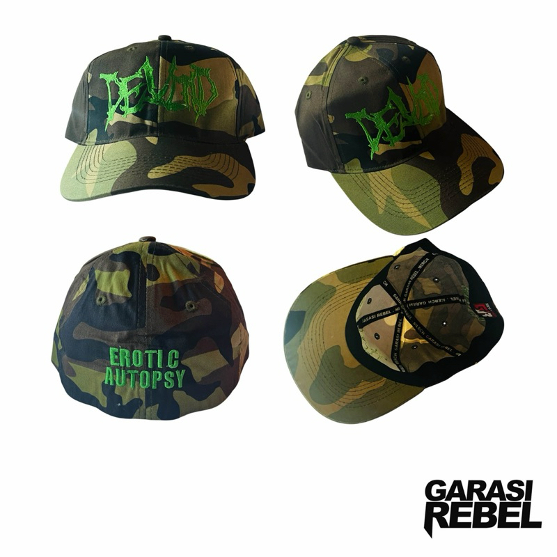 TOPI | DEATH METAL | SNAPBACK | CAMO | DEVOID | FLEXFIT | GARASIREBEL