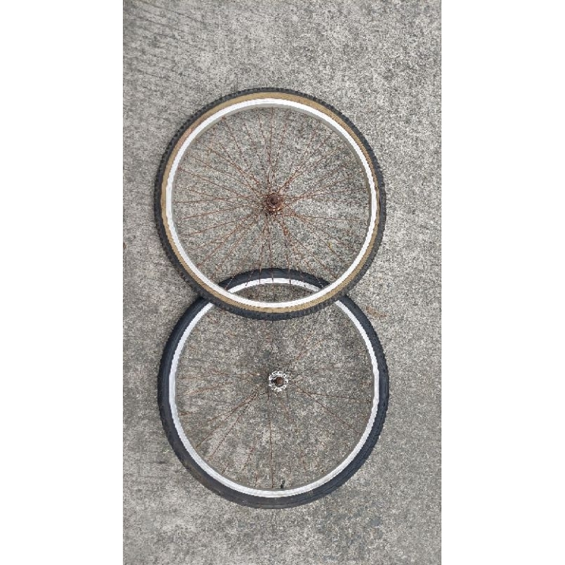 wheelset 26 velg alloy hub besi bekas sepeda gunung federal