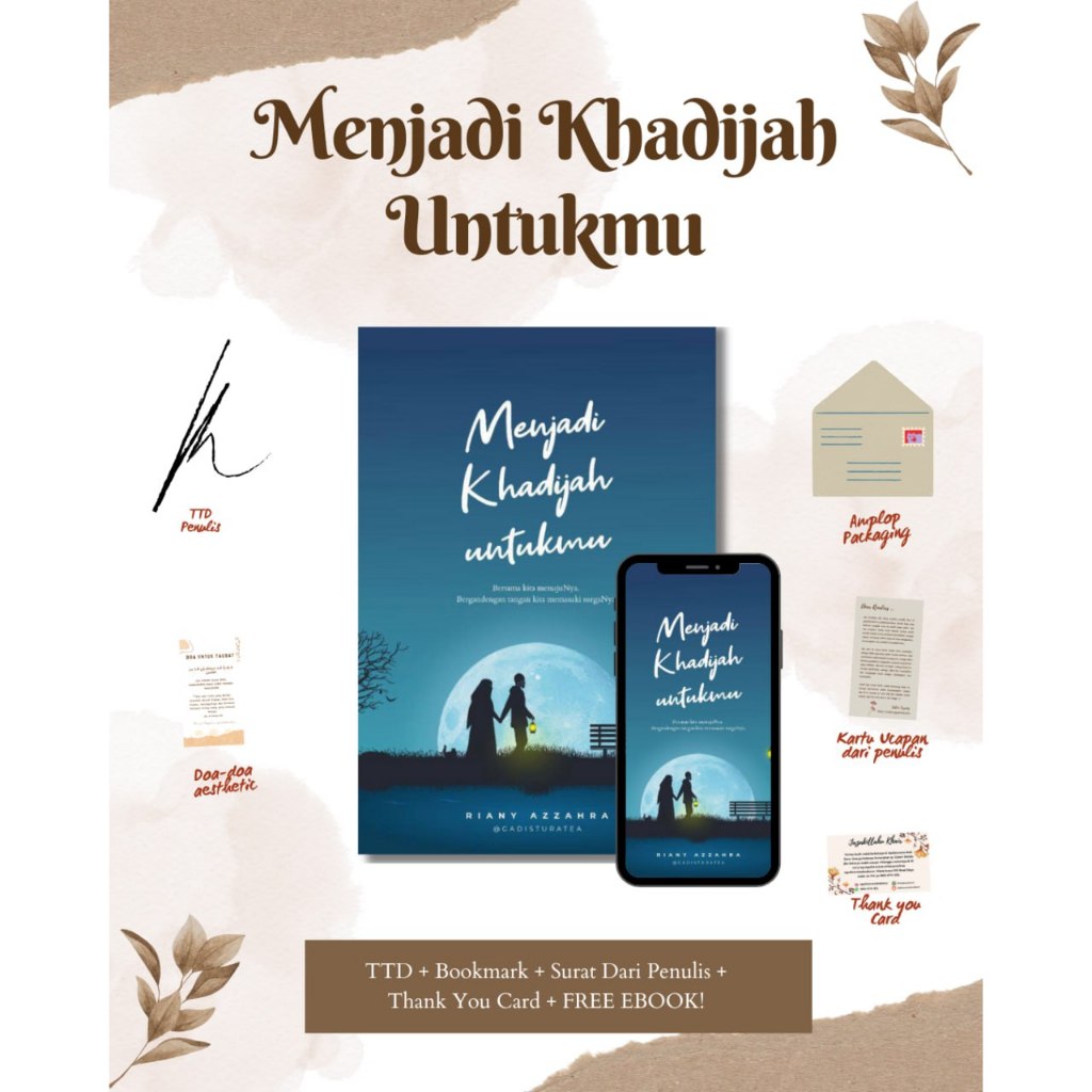Menjadi Khadijah Untukmu / RIANY AZZAHRA GADISTURATEA / ORIGINAL 100% / BEST SELLER