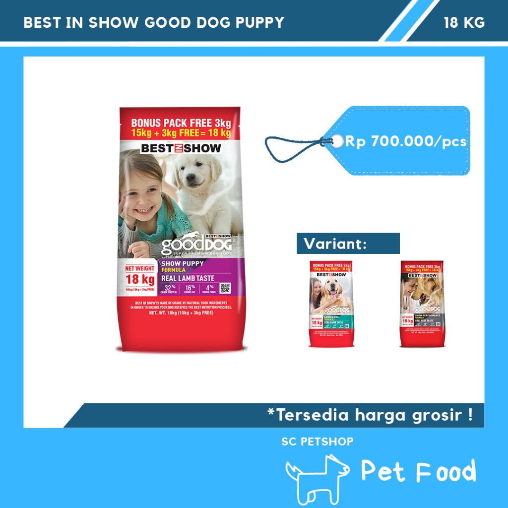 Best In Show Good Dog Dry Food Puppy Formula 18 kg