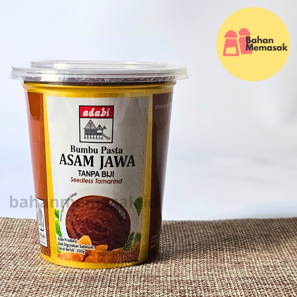 

Adabi Asam Jawa Tanpa Biji Asli Bumbu Pasta Cup 200 gram HALAL