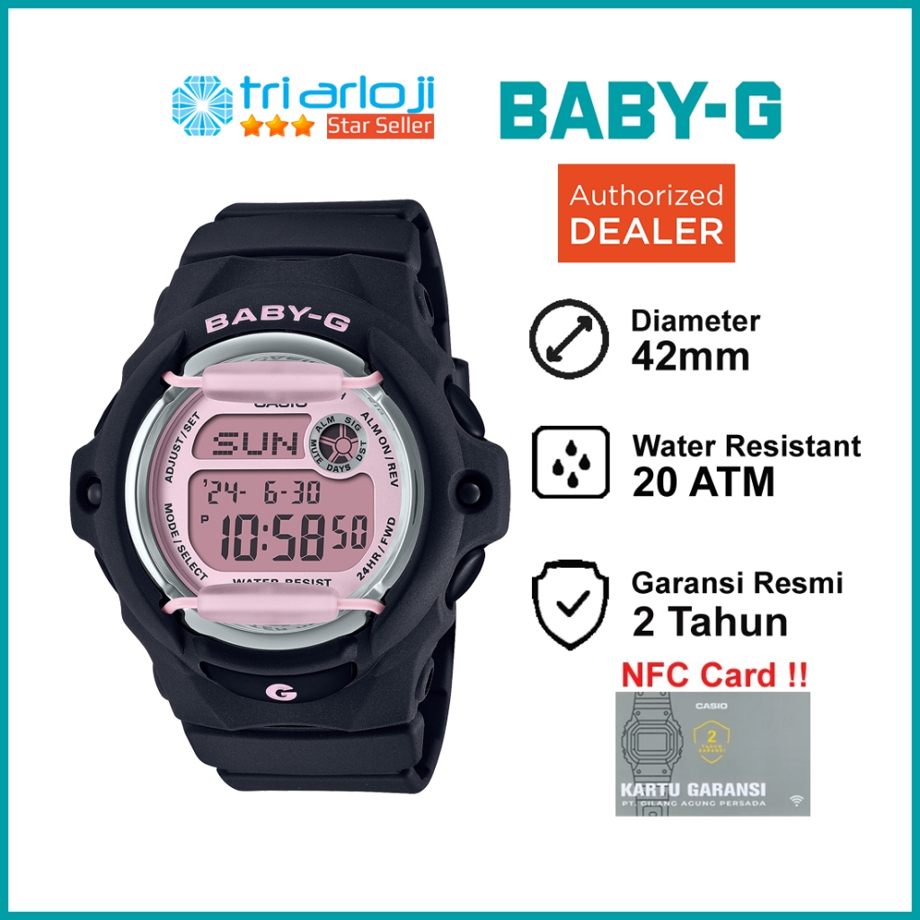 Casio Baby-G BG-169U-1CDR Jam Tangan Digital Wanita BG-169U-1C BabyG BG169 BG169U