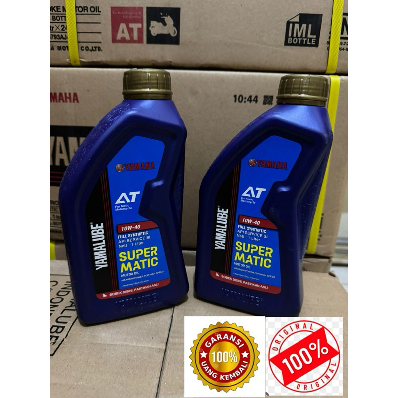 Oli Yamalube Super Matic 1L 10w-40 Yamaha Matic untuk motor NMAX AEROX LEXI