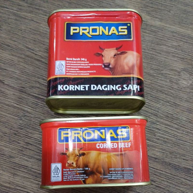 

Pronas Corned Beef Kornet Daging Sapi 340 Gr