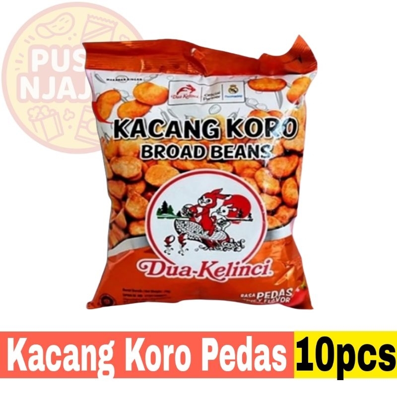 

Dua Kelinci Kacang Koro Pedas 14gr Renceng isi 10pcs