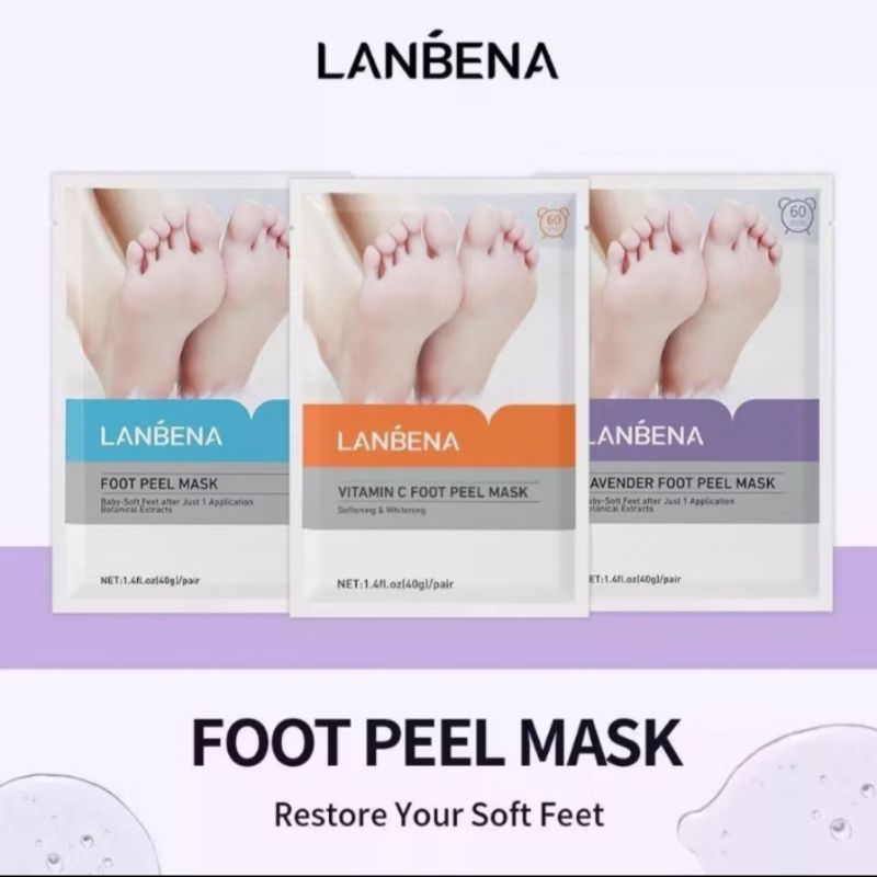 Masker Kaki Good Quality 1 Pair Foot Peeling Mask Masker Kaki Remove Dead Skin Peeling Badan Foot Ca