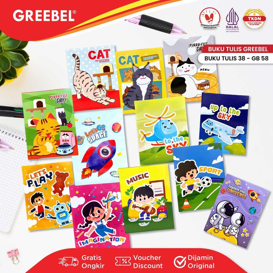 

TBMO (PACK) BUKU TULIS GREEBEL GB 58 ISI 10PCS - SCS (24)