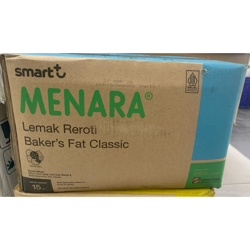 Mentega Putih Menara 15 kg (1 Dus)