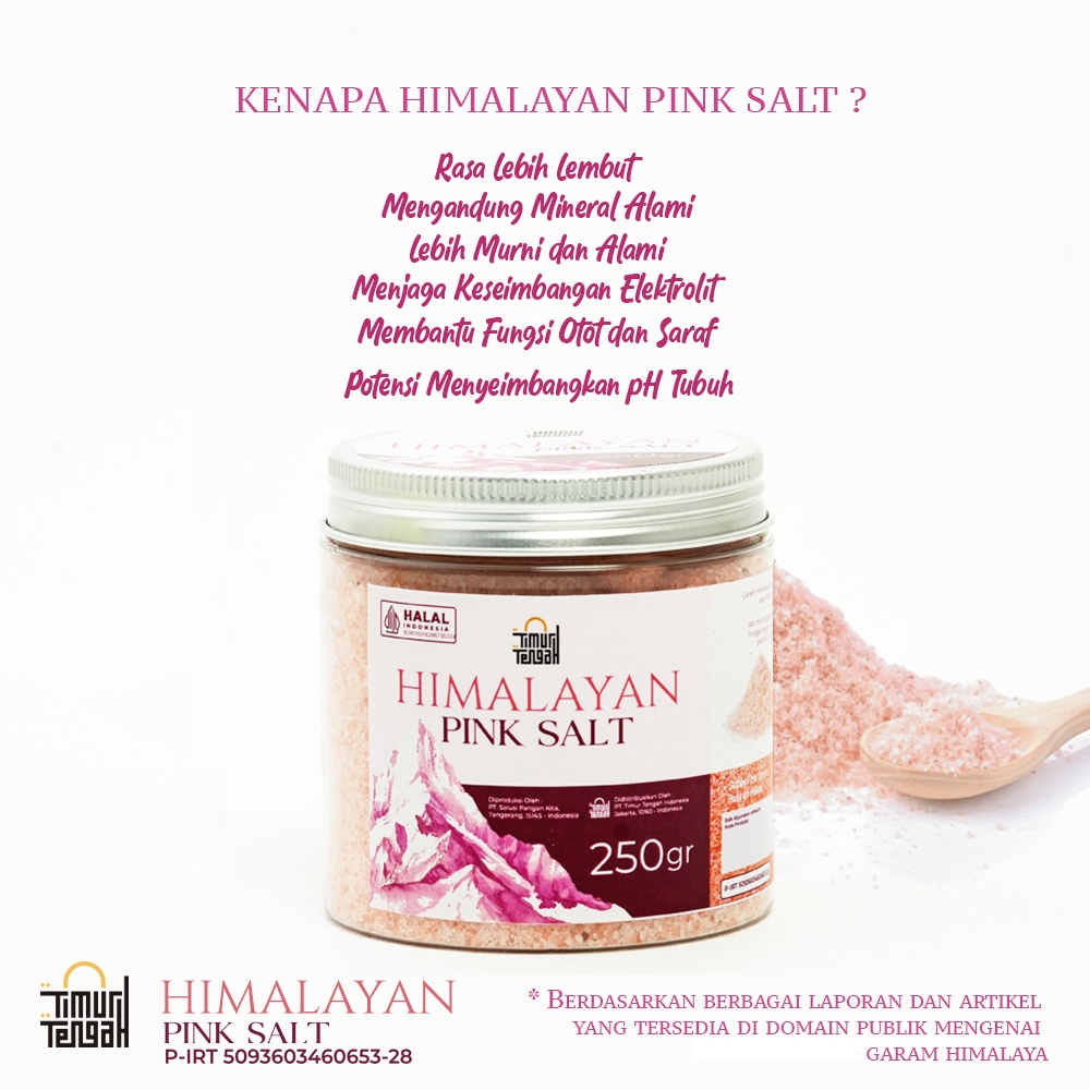 

Timur Tengah Garam Himalaya 550 gr Premium Himalayan Salt Pure Original