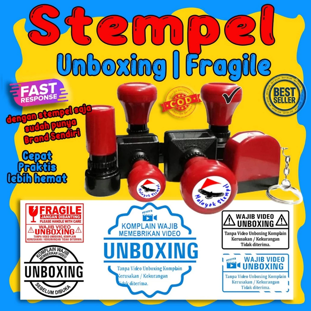 

Stempel Unboxing | Fragile Aneka Design Siap Pakai