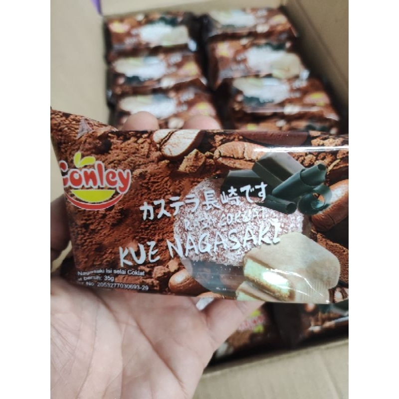 kue coklat nagasaki bolu conley mochi 35gram jepang mangga strawberry murah daifuku Premium Lembut K