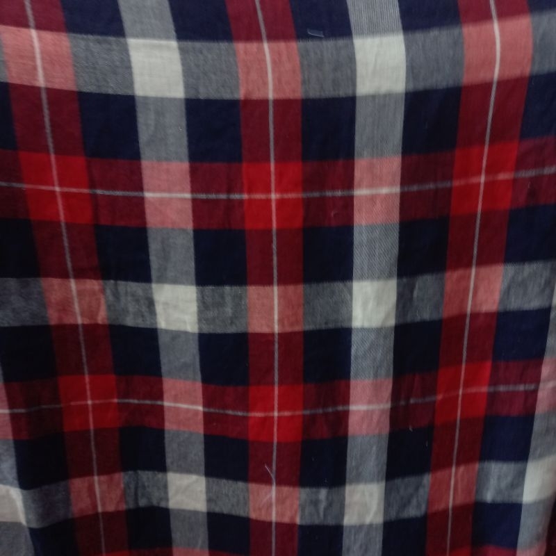 1/2 meter Kain Voal | Katun Voal | Bahan Voal | Kain Meteran | Katun Voal Motif Kotak | Bahan Import