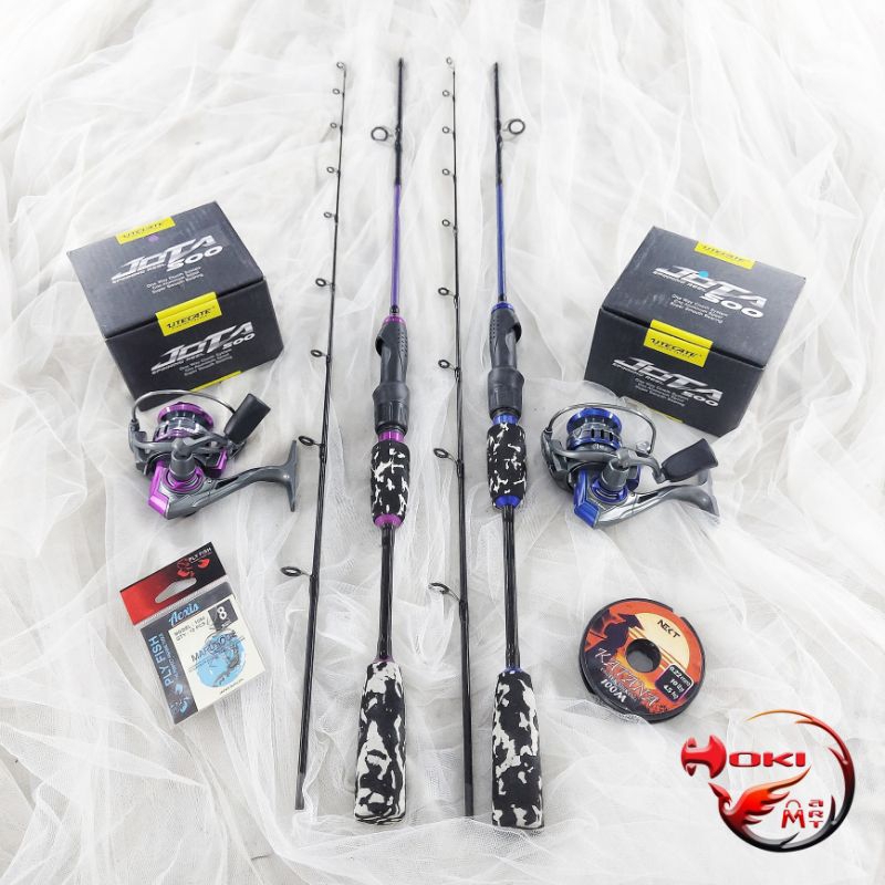 FREE SENAR DAN KAIL set joran spinning koinobori heiki 135 + reel utecate jota / joran set spinning 