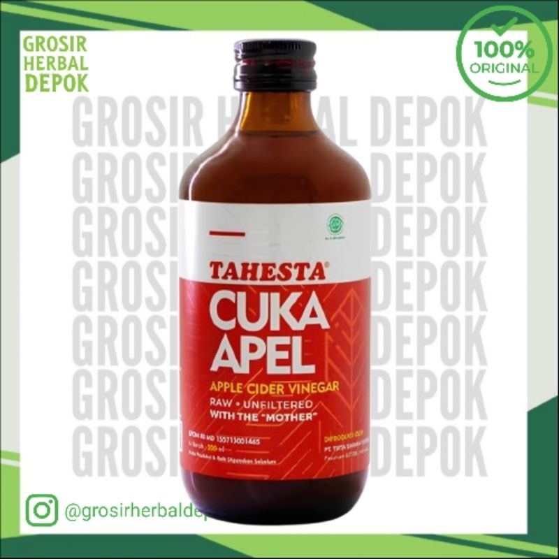 

Cuka Apel TAHESTA 320ml - Cuka Apel sari apel - Cider Vinegar Kolesterol Diabetes Diet Sehat