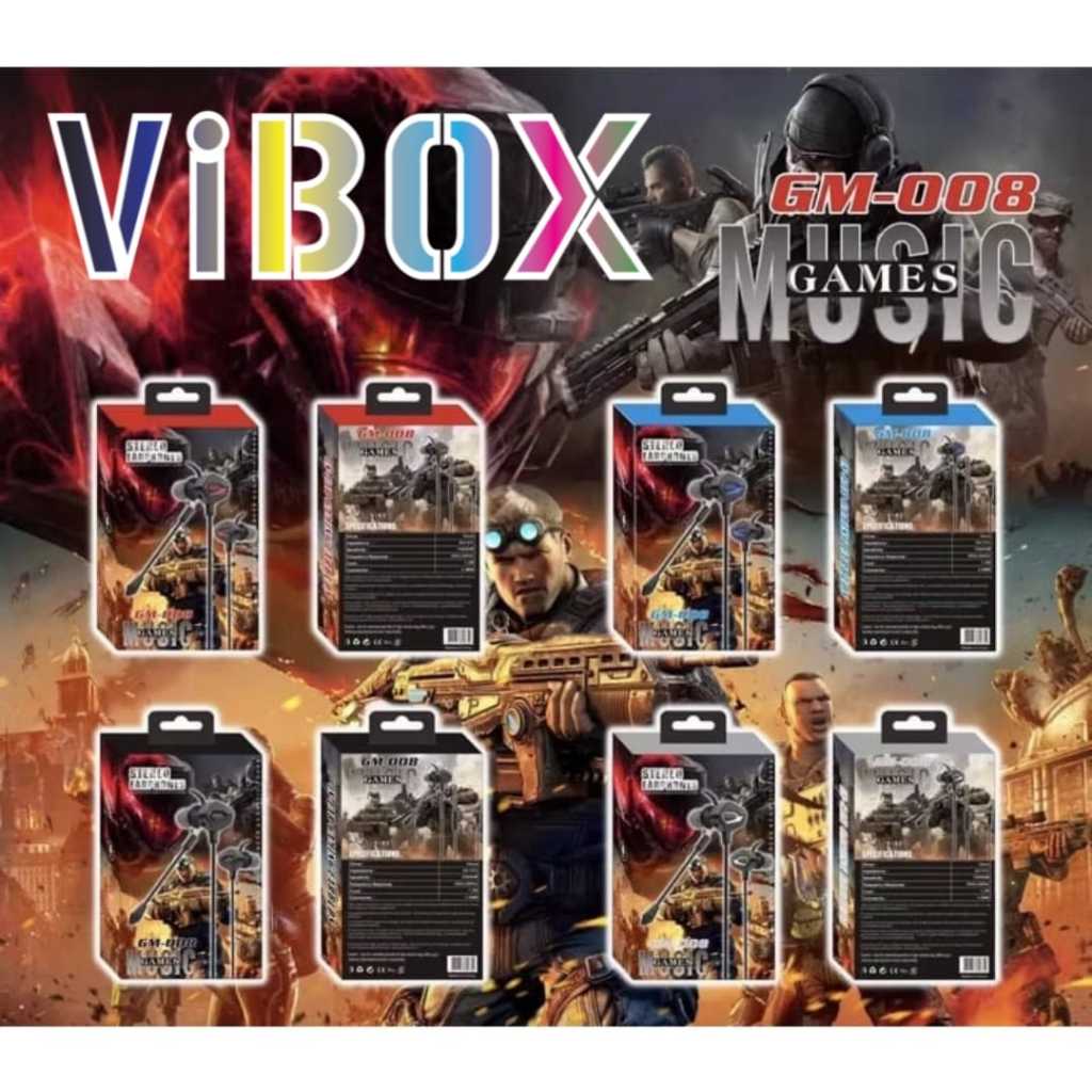 HANDSFREE GAMING GM-008 BEST STEREO EARPHONES