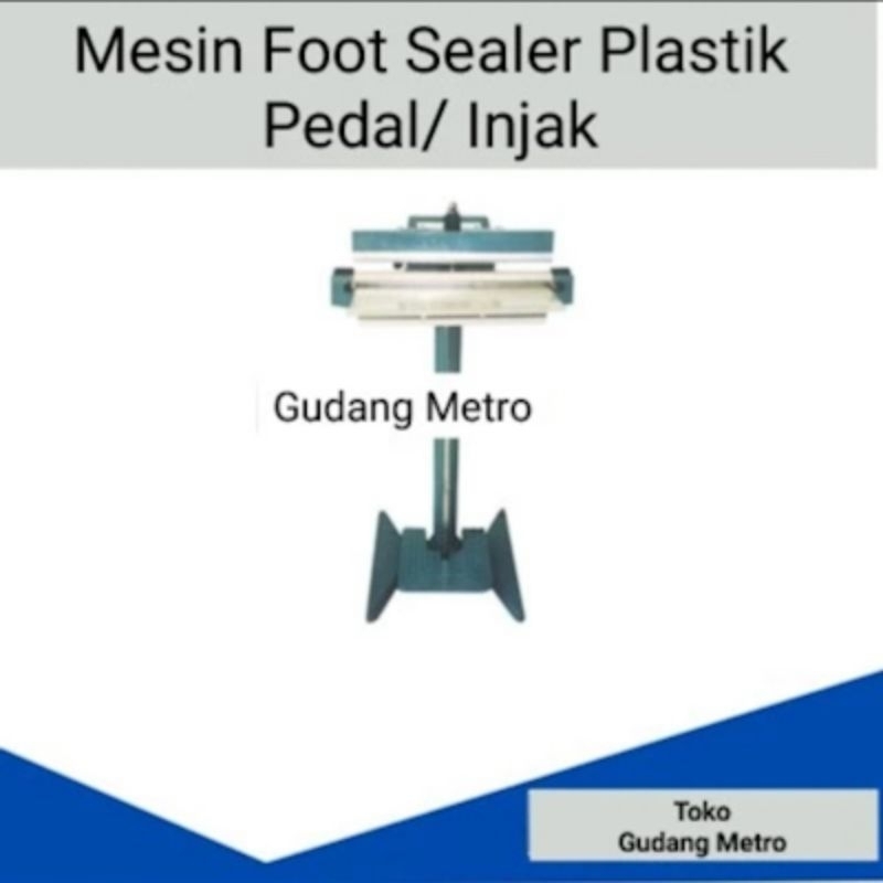 Mesin Press/Sealer Plastik/ Pedal Injak/ 20 cm