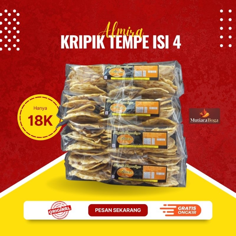

Almira Keripik tempe sagu paket isi 4 (masing2 50 gram)