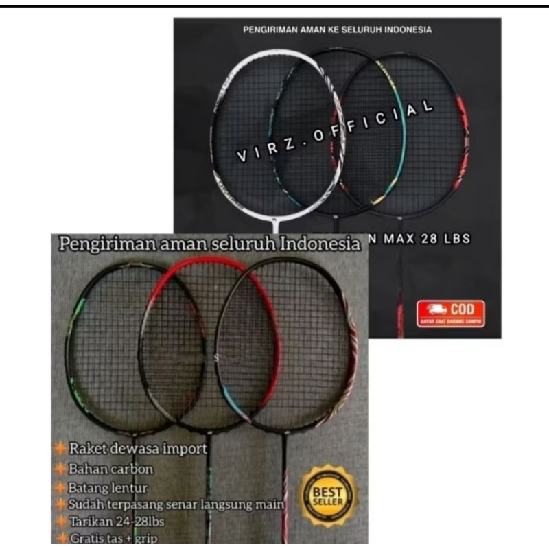 RAKET BADMINTON SECOND NO MINUS