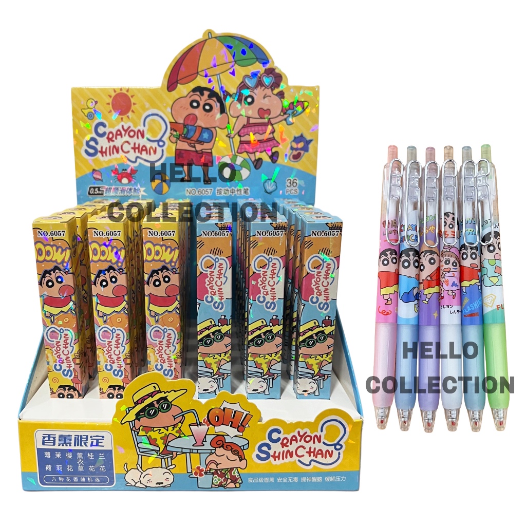 

Blind Box Pulpen Anak Crayon Sinchan Surprise Pen Gel Cetek Lucu Karakter Kartun 0.5mm