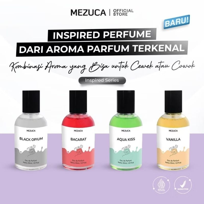 DAPAT 4 PARFUM MEZUCA INSPIRED SERIES 30ml EAU DE PARFUM FREEBOX - PARFUM UNISEX - PARFUM TAHAN LAMA