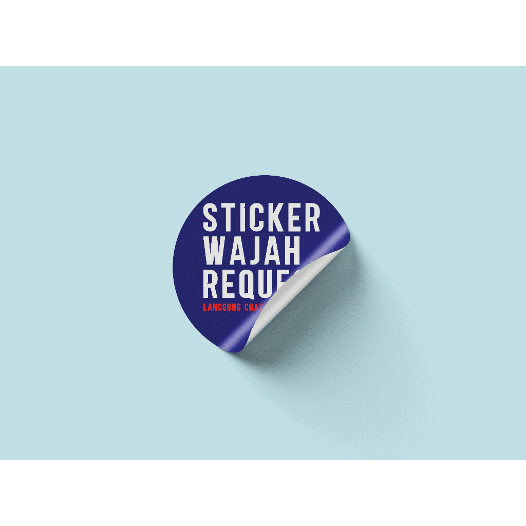 

Sticker Wajah Custom || A4 ( 21*29 cm ) || Kiss Cut Potong Putus