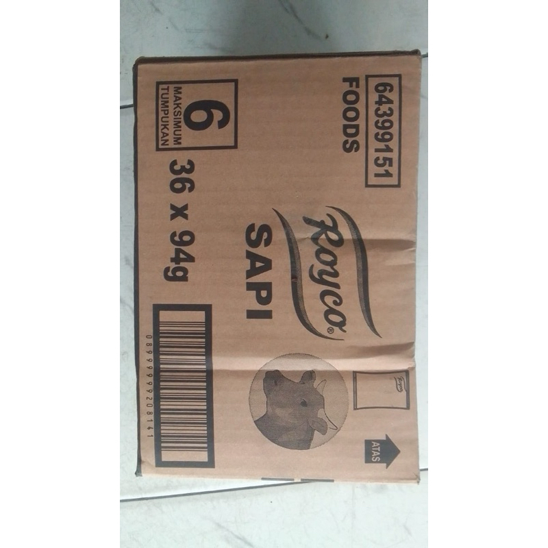 

Royco Kaldu Sapi 94 gr / 94 gram x 36 pcs per Dus / Karton
