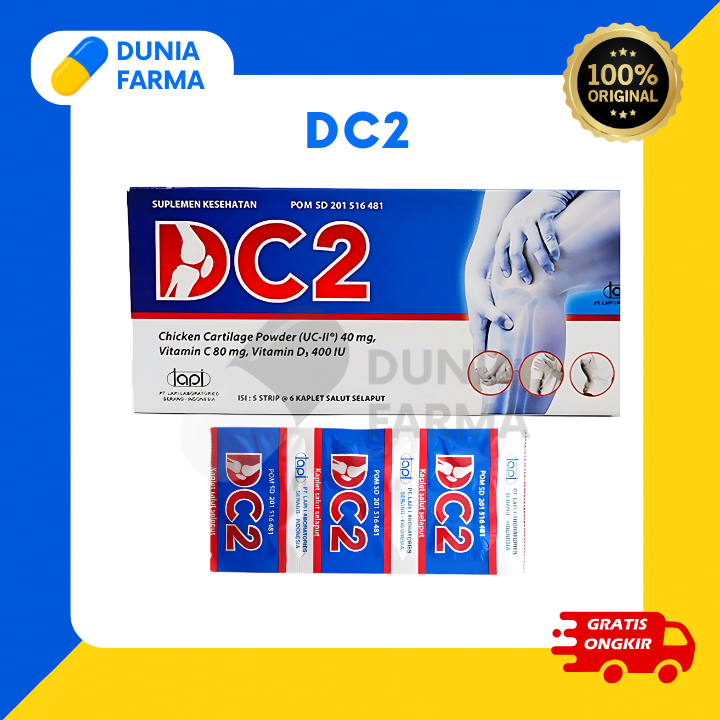 DC-2 DC 2 | Suplemen Kesehatan Tulang & Sendi Vitamin Tulang | Solusi Pengapuran OsteoArthritis 1 Bo