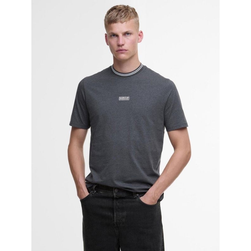 Barbour International Central Logo T-Shirt Ashpalt Marl Original