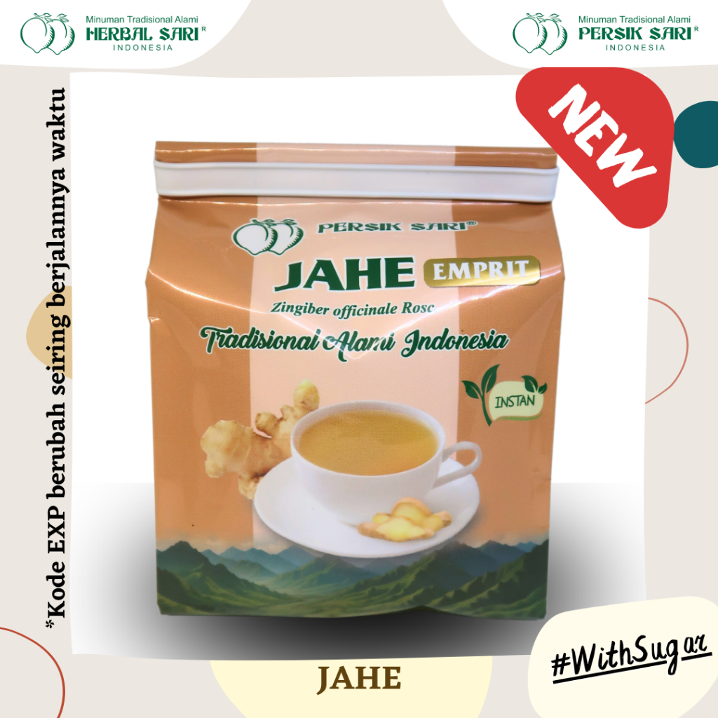

NEW Jamu Persik Sari Jahe Instan