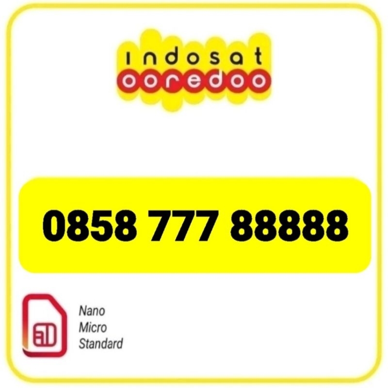 NOMOR IM3 SUPER CANTIK 0858 777 88888