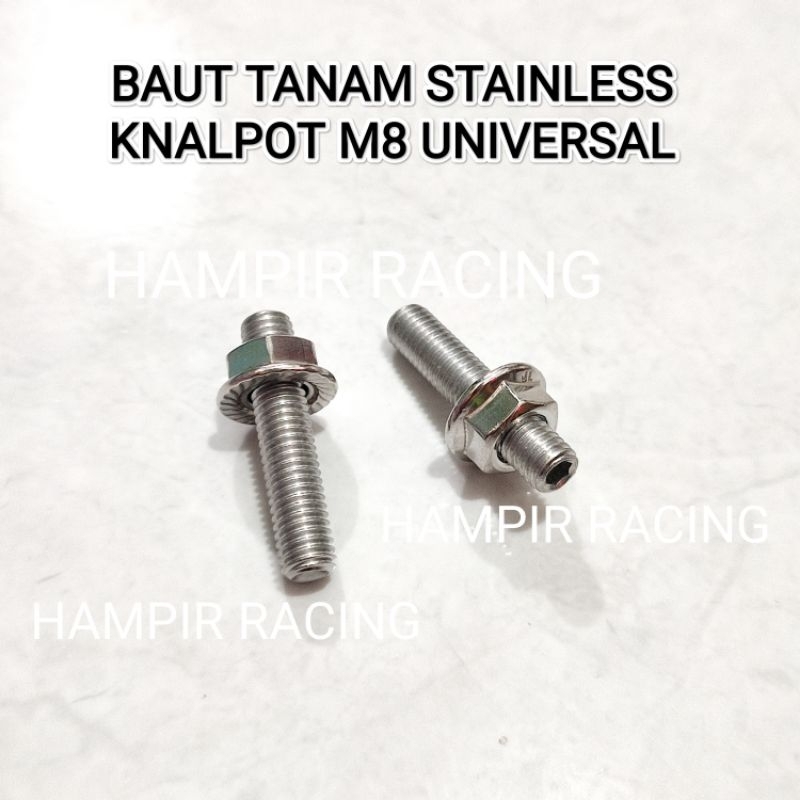 [COD] BAUT L KNALPOT TANAM STAINLESS AEROX NMAX LEXI MIO XEON NOUVO FINO BAUT L TANAM STAINLESS SATR