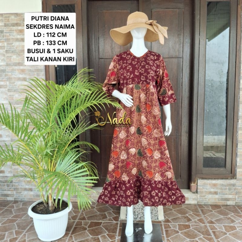 DASTER PUTRI DIANA SEKDRES NAIMA BUSUI LENGAN 3/4
