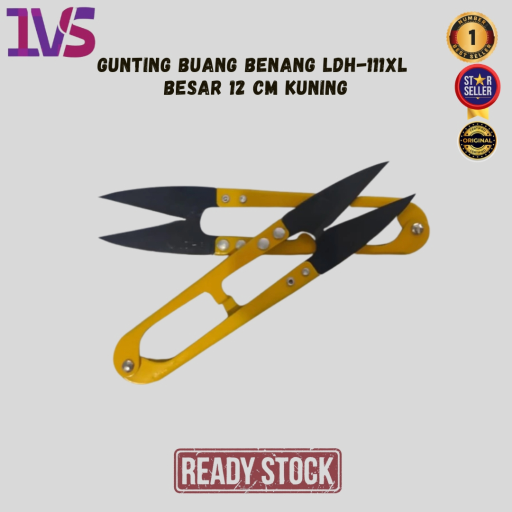 

Gunting Buang Benang LDH-111XL Besar 12 Cm Kuning Premium Product